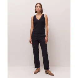 Pantalón de vestir de mujer con bolsillos laterales