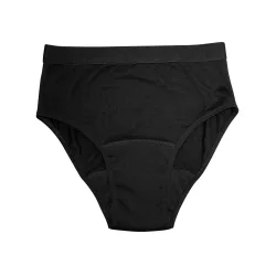 ® High-waist-Slip mit Saugeinlage M schwarz
