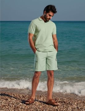 Sinsay - Pantaloncini - verde menta