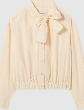Camisa de mujer 100% algodón con cuello lavallière - CLAUDIE PIERLOT - FashionsVida
