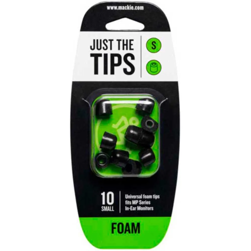 Auriculares In Ear MP Series Small Foam Black Tips Kit - Mackie - FashionsVida