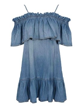 Vestito Midi Cenacolo In Di Cotone