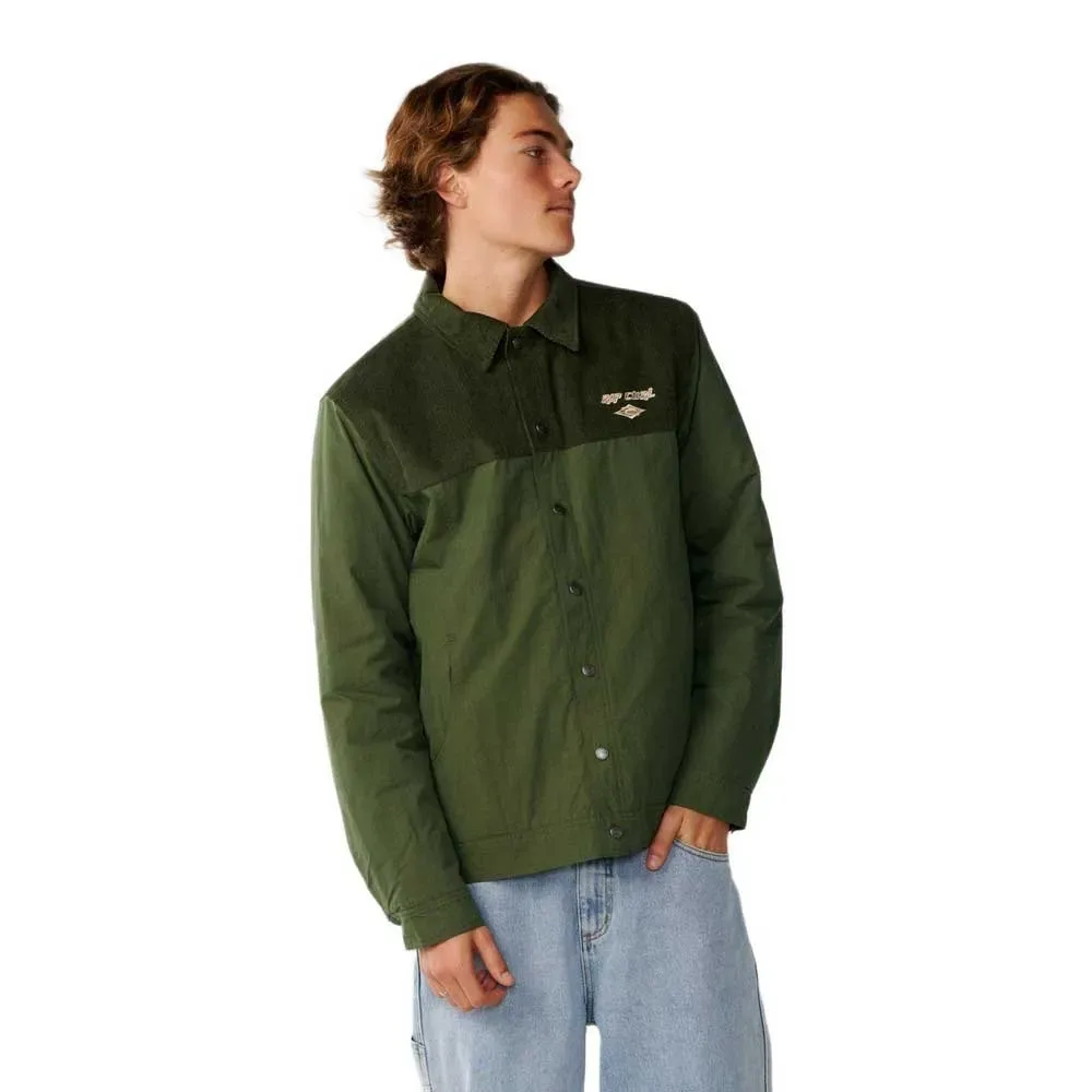 Veste Classic Surf Cord Puffer Dark Olive M - Rip curl - FashionsVida