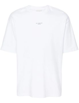 Slogan Printed Short Sleeve T-Shirt - Size M