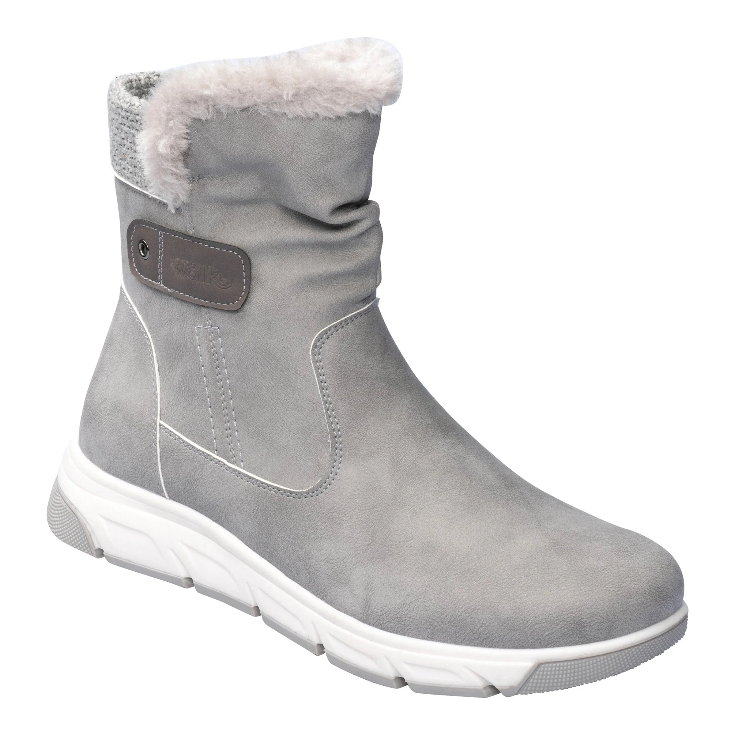 Kuschelstiefel „Flora“ grau 39 Damen - wonderwalk - FashionsVida