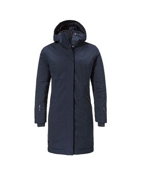 Manteau d'hiver Style Gregale à capuche bleu marine 42