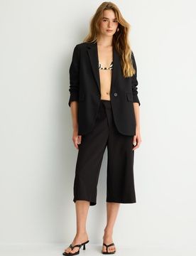 Regular-Fit-Blazer Schwarz S