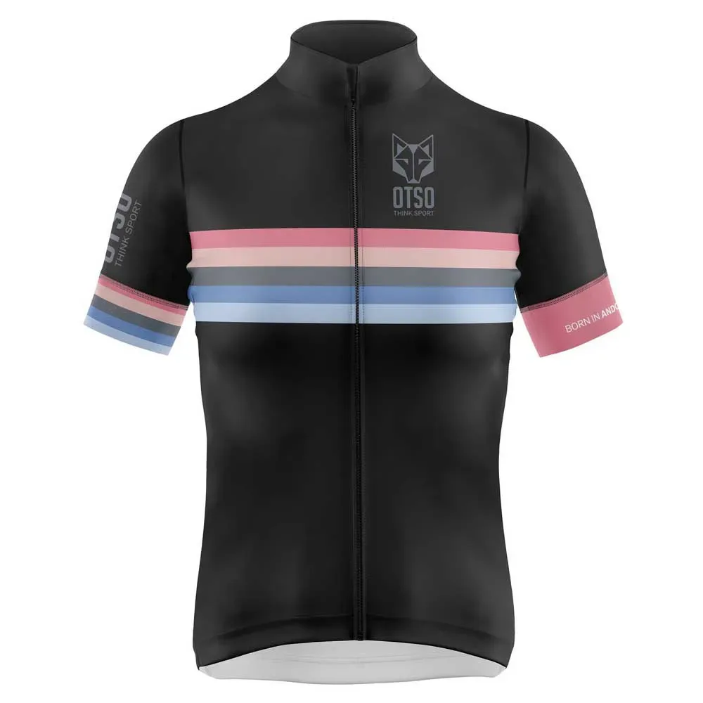 Maglia A Maniche Corte Stripes Black - OTSO - FashionsVida