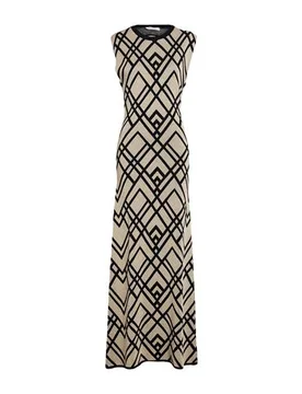 Maxi-Kleid Damen Beige L,M,XS Damen - Kaos - FashionsVida