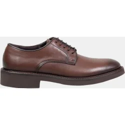 Blucher piel hombre piso goma