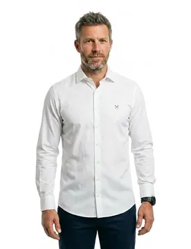 Camicia A Maniche Lunghe Ess Texture Optic White S