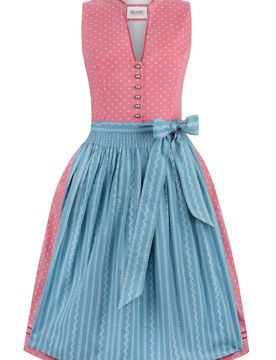 Dirndl Luciana (koralle, Gr. 40) von Heimatgwand für Damen, 95% Baumwolle, 5% Polyester