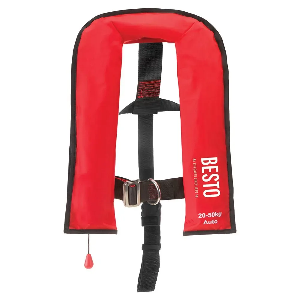 Automatic 100n Automatic Life Jacket Red One Size unisex - Besto - FashionsVida