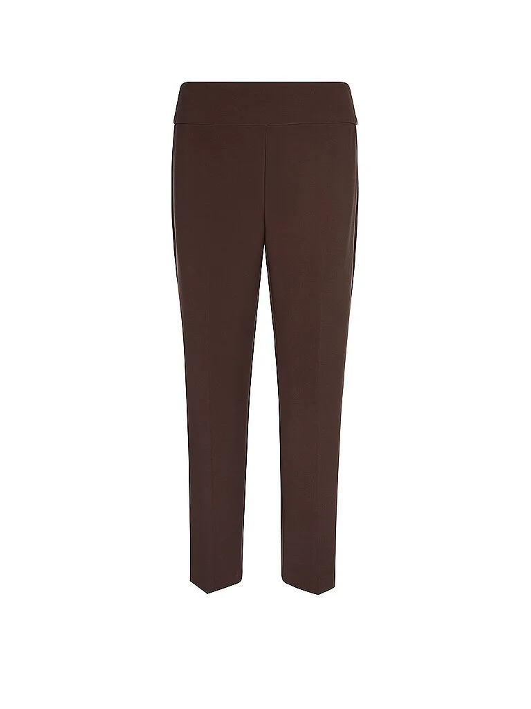Pantalon en jersey 7/8 marron 38 - Joseph Ribkoff - FashionsVida
