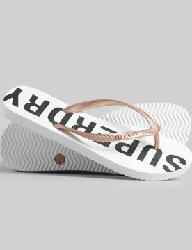 Superdry Damen Weiß Code Core Sport Flip-Flops, Größe: M - 29.99 - FashionsVida