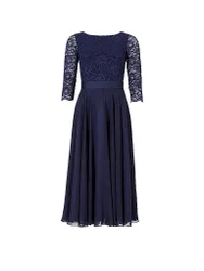 Vestido de noche azul oscuro 38