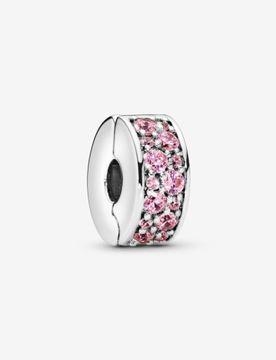 Charm Clip Pavè Rosa 791817PCZ
