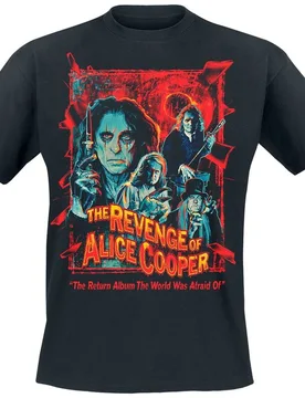 T-Shirt - Revenge Horror Poster - M bis 5XL - für Männer - Größe 5XL - schwarz - Lizenziertes Merchandise! - Männer - male - Alice Cooper - FashionsVida