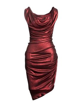Midi-Kleid Damen Rot L,M,S Damen
