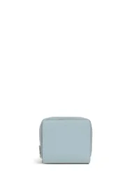 Dukes Place Leather Zip Around Purse Light Blue female