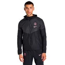 PSG Men Track Tops - Black - Size L - Poly Woven - Black - Size: Large