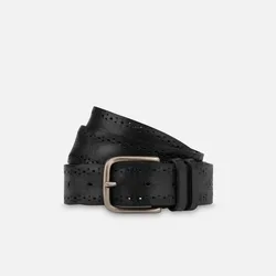 Cintura Uomo Cintura Gianni in cuoio nero