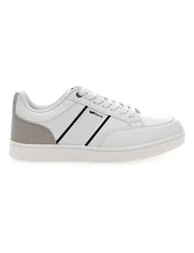 Sneakers bianche con dettagli grigio e nero Amburgo Ltx 42 - Gas - FashionsVida