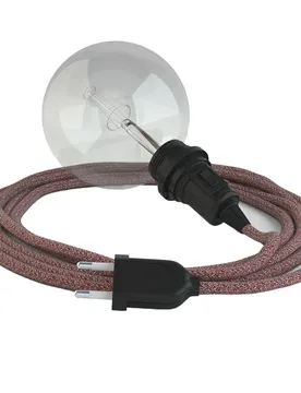 Cables Lampe Suspendue Pour Abat-jour Rs83 3 M Red / Black One Size - Creative - FashionsVida