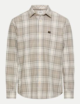 Langarmhemd mit Karomuster Beige 3XL