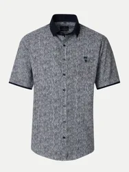 Hemd mit Polokragen Grau 3XL
