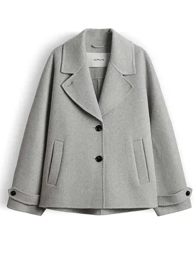 Wolljacke HELAIA hellgrau 38 damen - Opus - FashionsVida