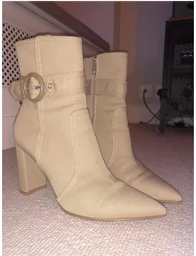Miller Buckled Twill Ankle Boots - Gianvito Rossi - FashionsVida