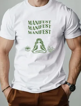 Men's T-shirt 100% cotton Meditation Girl Cartoon Pattern Printing Summer Leisure Breathable Round Neck Short Sleeve Tee Men - Aliexpress - FashionsVida