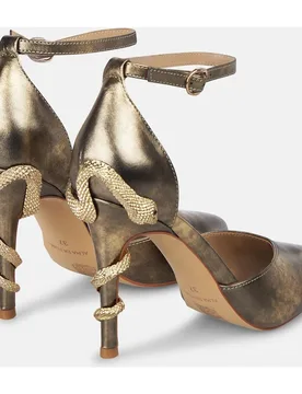 Zapatos de salón de mujer con serpiente en tacón y cierre con hebilla - Alma en Pena - FashionsVida