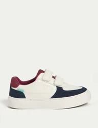 Kids' Riptape Trainers (4 Small - 2 Large) White Mix male