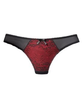 JETTE Tanga rojo / negro
