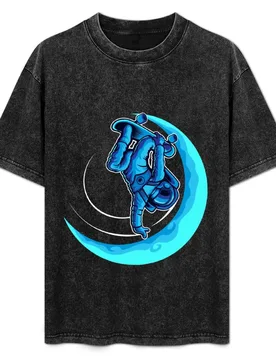 Astronaut Skater Dude T-Shirt Plus Size Workout Short Sleeve Top - Aliexpress - FashionsVida