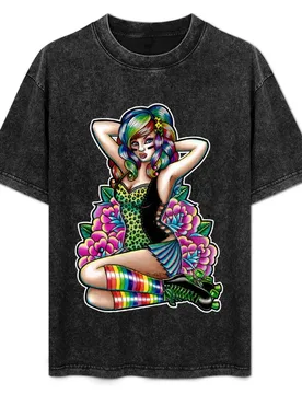 Derby Doll T-Shirt Casual Holiday Short Sleeve Tee - Aliexpress - FashionsVida