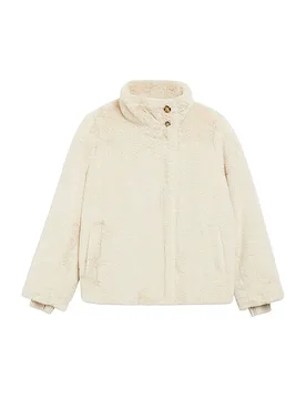 Chaqueta de efecto pelo beige 40 - Comma - FashionsVida