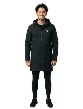 Parka Rain Coat Ft Black / Grey