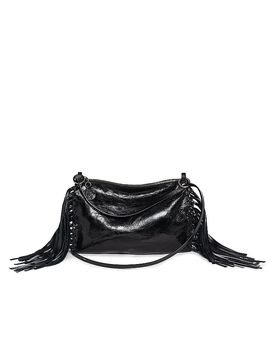 Ledertasche - Umhängetasche ORNAMENT ED.4 schwarz damen