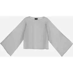 Jersey de mujer semitransparente con brillo