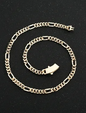 Monaco Cuban Chain 14K Gold Plated 6mm Bracelet and Necklace Fashion Men's Jewelry Wholesale Free Shipping Items - Aliexpress - FashionsVida