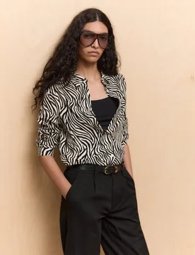 Camisa de viscosa de manga larga de mujer - Easy Wear - FashionsVida