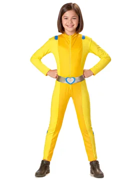 Spionage-Kostüm für Kinder Faschingskostüm gelb-silber - KARNEVAL-MEGASTORE - FashionsVida