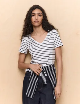 Camiseta de manga corta lisa de mujer - Easy Wear - FashionsVida