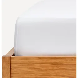 Sábana bajera ajustable platabanda 40 cm. Algodón Satén 300 hilos
