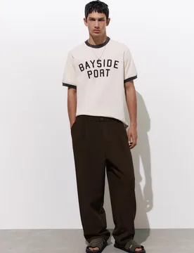 Darted Tailored Fit Trousers (Size: ) - Pull&bear - FashionsVida