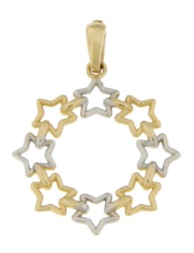 Ciondolo Donna Oro Giallo Bianco GL100682