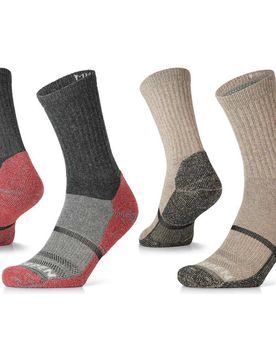 Mh2pc wool hike 2 pack crew calcetines montaña Gris (XL)